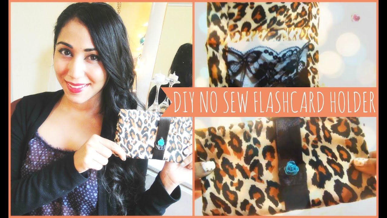 ♥ DIY No Sew Flash Card Holder ♥ 