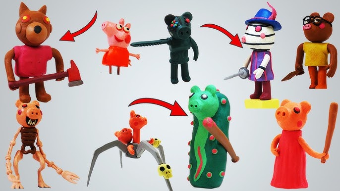 Making all Roblox Piggy Characters ➤ Part 3 ☆ Polymer Clay