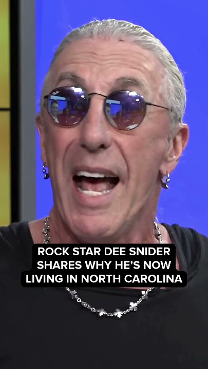 Why did Dee Snider move to North Carolina?