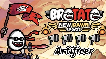 This New Item Gives Infinite Stacking Explosion Size | Artificer (Brotato Danger 5 Guide)