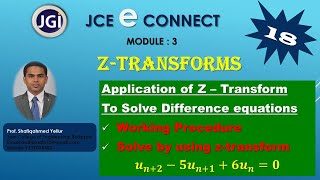 #18 || Problem#12 ||  z-transform || 𝒖_(𝒏+𝟐)−〖𝟓𝒖〗_(𝒏+𝟏)+𝟔𝒖_𝒏=𝟎 ||