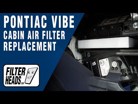 How to Replace Cabin Air Filter 2009 Pontiac Vibe