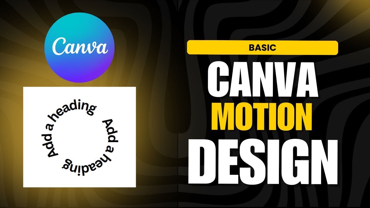 Making Round animated text motion graphic using Canva