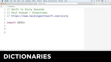 Dictionaries – Swift in Sixty Seconds