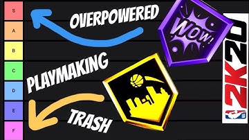 Official Playmaking Badge Tier List NBA 2K20 All Badges Ranked Best to Worst Explained Top Dribble