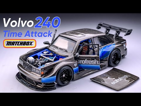 1986 Volvo 240 Time Attack Matchbox Custom