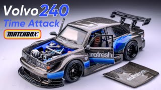 1986 Volvo 240 Time Attack Matchbox Custom