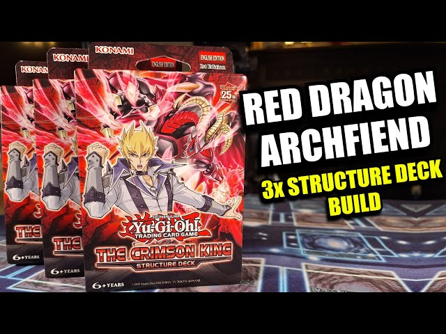 Yu-Gi-Oh! THE CRIMSON KING STRUCTURE DECK! - x3 Structure Deck Red Dragon Archfiend  Deck! - YouTube