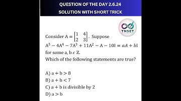 Previous Year Question Paper Solution | Matrix | Eigen values | #tnsetmaths#pgtrbmaths#csirugcmaths