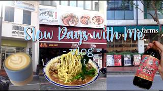Travel vlog - A Slow Day in Singapore 🇸🇬 Humble Origins Coffee, Prawn Noodles, Home Reset & Easy Carbonara