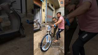 Dad Gift His Son BMW X6 Foldable Bicycle 🤩 Happy Customer From Ahmedabad  #shorts screenshot 4