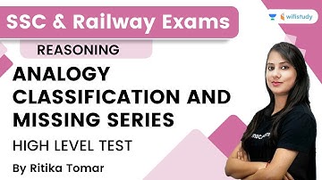 Analogy Classification and Missing Series | High Level Test | Reasoning | Ritika Tomar | wifistudy