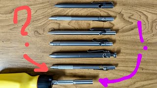 $100,000 Write Off, Scribedriver from Linus Tech Tips #LTTstore #LTTscrewdriver Bolt Action Pen #EDC