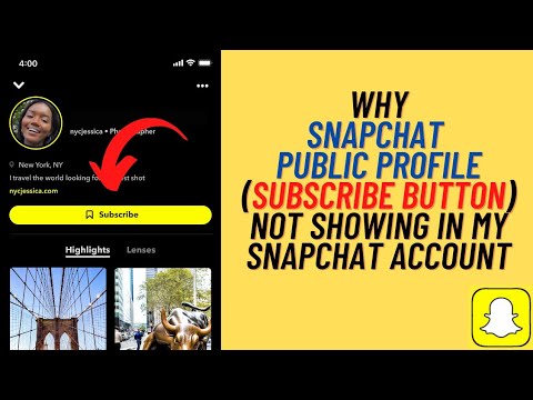 Why Snapchat Public Profile ( Subscribe Button ) Not Showing In My