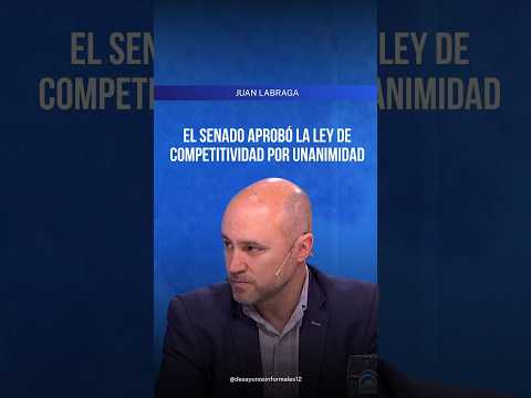 Juan Labraga on the Competitiveness Bill approved by the Senate