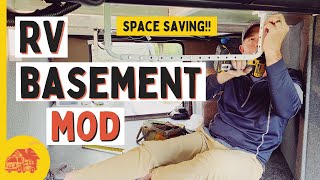 Space Saving RV Basement Mod! We put in a drop ceiling! | RV mods