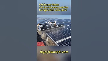 【How to Clean High-Piled Solar Power Stations】#PhiCleaner #solarcleanrobot #photovoltaic #farmsolar