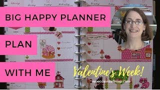 Big Happy Planner Plan with Me Valentine&#39;s Week