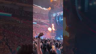 cool flames and fireworks #morganwallen #concert #countrymusic #fireworks #country