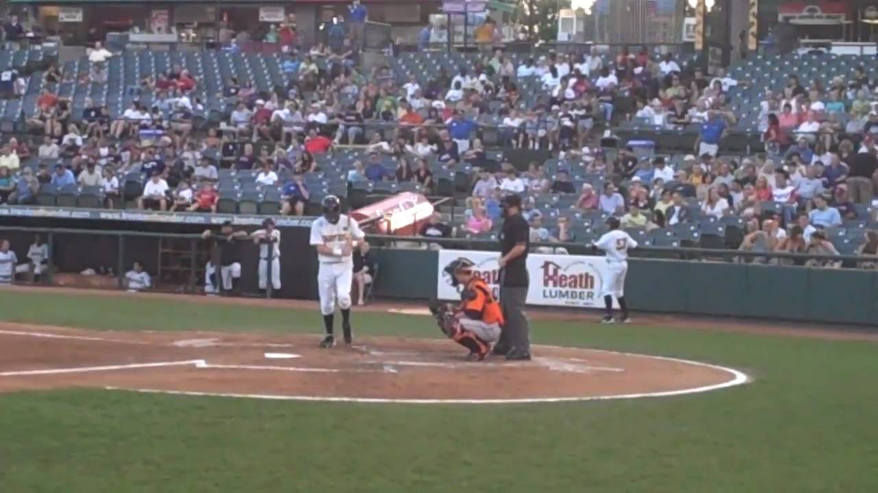 Trenton's Corban Joseph batting against Bowie's Pedro Viola (LHP) YouTube