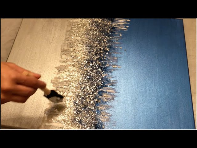 🎨 The process behind creating captivating texture on canvas with 3D f