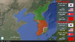 Korean War 1950–1953 Explained | Animated Map of North vs South Korea Conflict