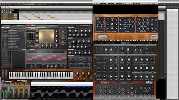 MOOG shootout - Avenger vs Arturia vs Legend vs Diva