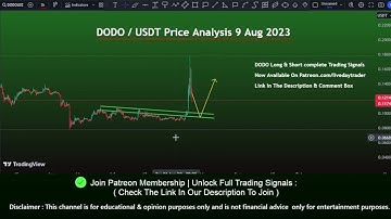 Dodo price prediction and Next short trade ? Dodo price analysis | Live day trader 9 Aug 2023