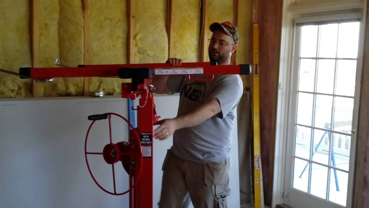 Harbor Freight drywall lift hoist 69377 Tool unboxing and review - YouTube
