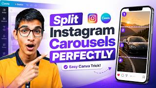 How to Split Instagram Carousels Perfectly in Canva | Nepali Tutorial 🇳🇵