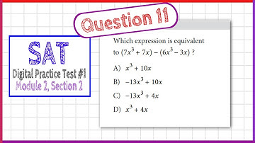 Question 11 from SAT Digital Practice Test 1, Module 2, Section 2