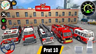 🚒 Fire Truck City Rescue Simulator | INSANE 911 Emergency Ambulance Driving in 3D City | PRAT 10 screenshot 5