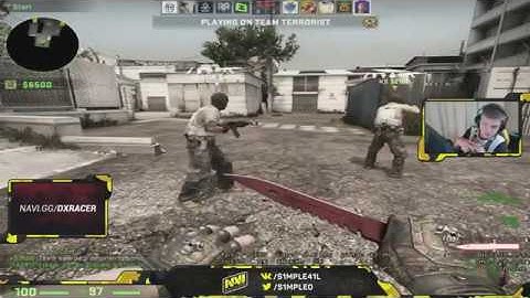 CS:GO - s1mple playing FPL on Cache 29.07.2017.