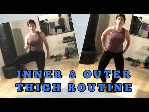 LOSE WEIGHT & TONE, INNER & OUTER THIGH WORKOUT (No Equipment) 15 MINUTES