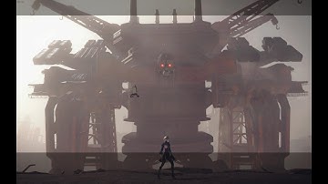 NieR:Automata - Goliath Boss Fight #1 4K-ish