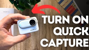 How to Turn On Quick Capture on Insta360 Go3?