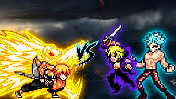 Zenitsu Chaos OP VS Meliodas TP OP (all form) & Ban OP in Jump Force Mugen