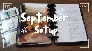 September Business Planner Setup & Unboxing | Jane’s Agenda, Cloth & Paper, 8Lotus Favorites