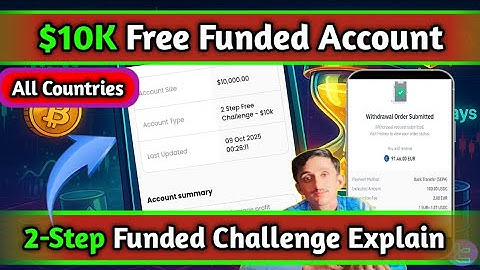 $10K No Deposit Bonus| 2-Step Free Funded Account Demo Trading Explain | Asad Akash!!