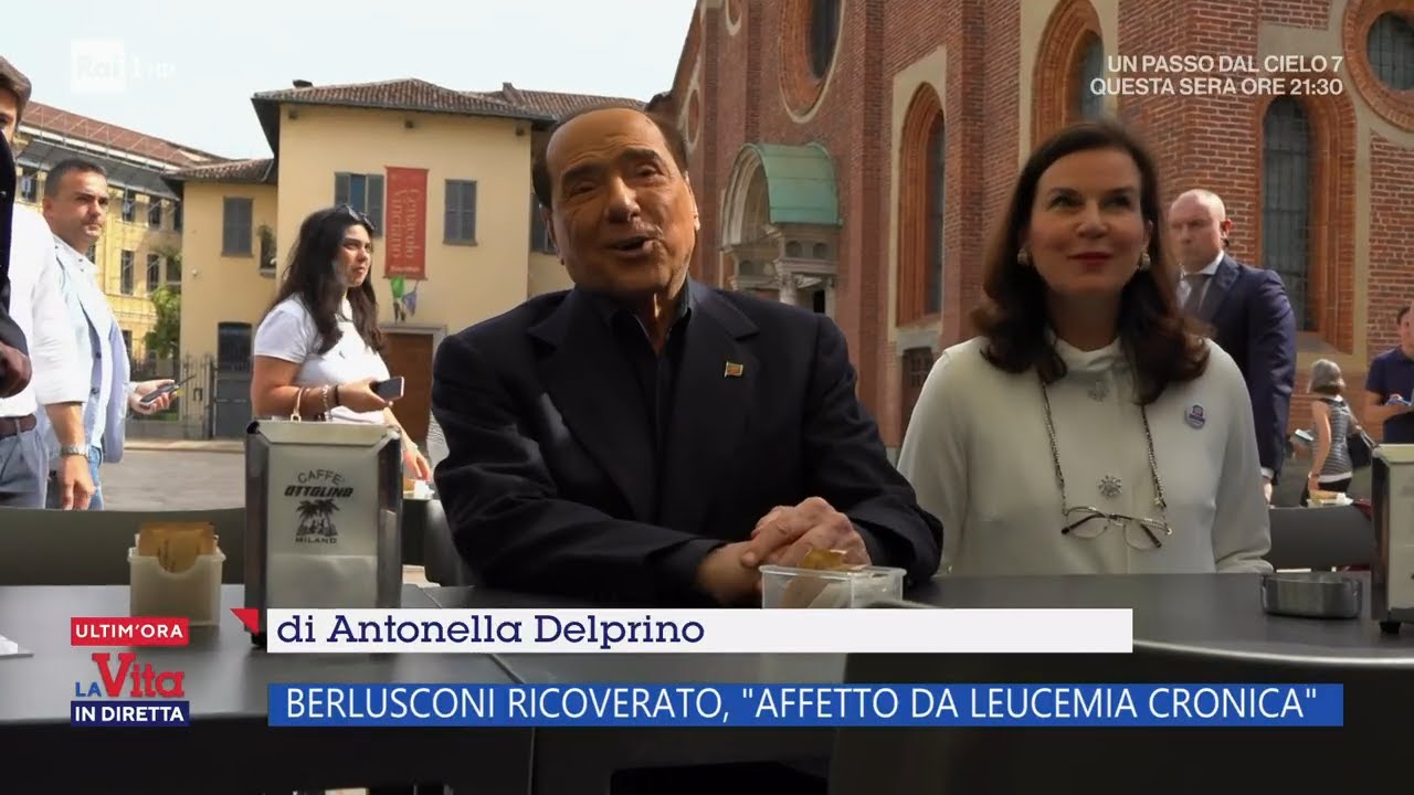 Berlusconi è affetto da leucemia cronica - La vita in diretta 06/04/2023