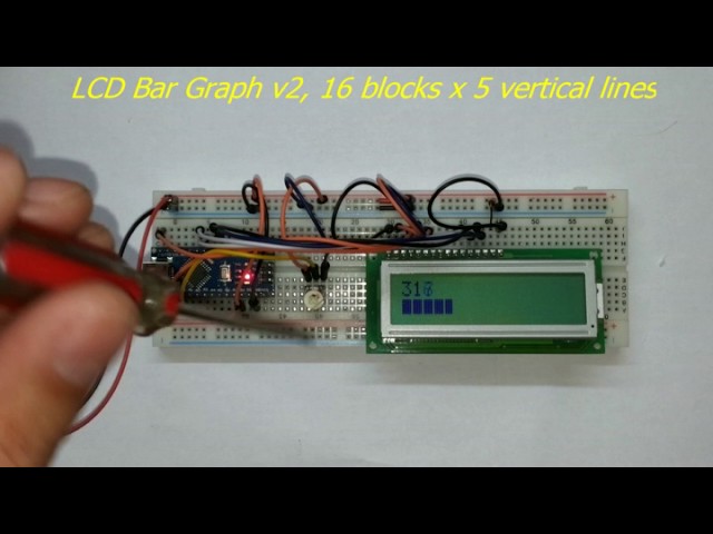 Arduino Lcd Bar Graph - Youtube