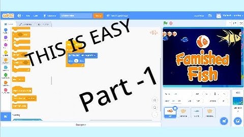 How to make Famished Fish game on Scratch | Part - 1 | Coding Void