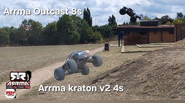 ARRMA OUTCAST 8S 880KV testing the drive shafts ARRMA kraton v2 4s new center diff 