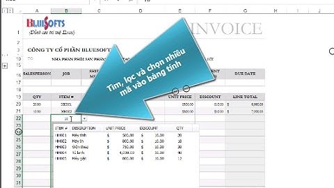 Tìm kiếm và lọc giá trị trong danh sách nhiều cột | Drop Down List Excel