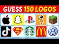 Guess the logo in 2 seconds  150 famous logos  logo quiz 2024