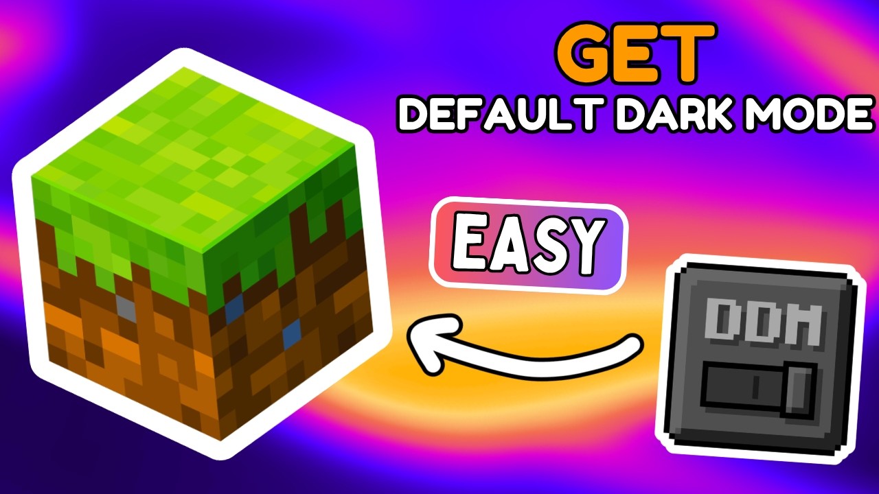 How To Download Default Dark Mode For Minecraft Java 26.1.2 | Minecraft ...