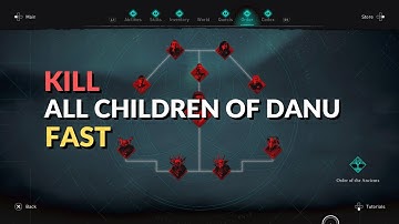 How to Kill All Children of Danu Fast (skip the clues!) | AC Valhalla Wrath of Druids DLC