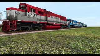 trainz showing off my EMDX EMD demonstrator's