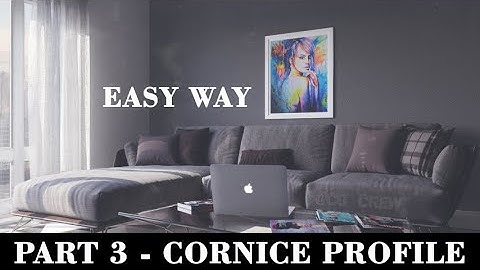 3Ds Max interior design modeling tutorial - Sweep Modifier Easy way !