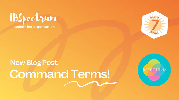 Command Terms 101 : New Blog Post